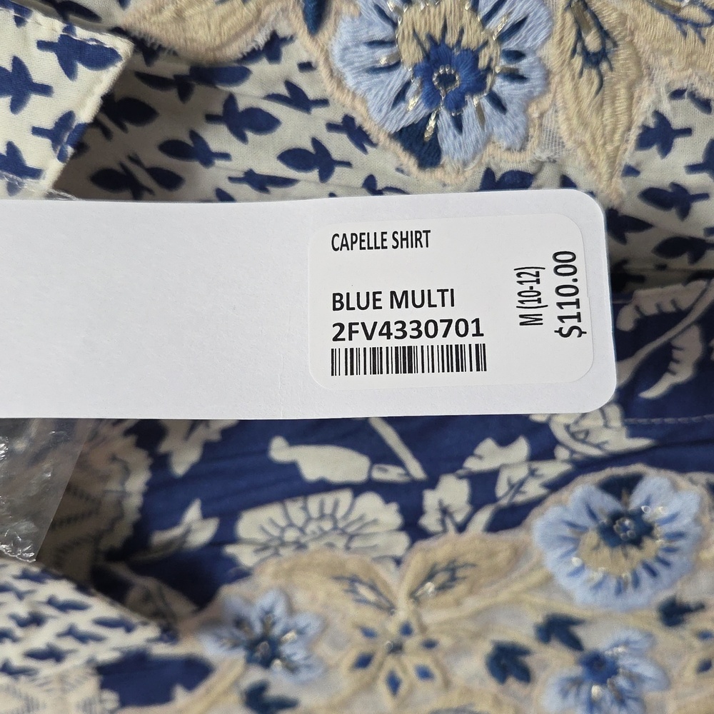 Soft Surroundings Capelle Patchwork Floral Button… - image 4